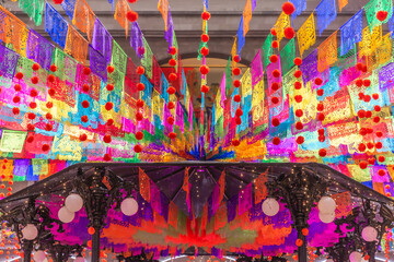 Obraz premium Altares y Adornos de Día de muertos en la Ciudad de Toluca, Estado de México.