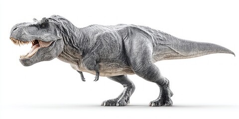 Obraz premium A fearsome Tyrannosaurus Rex stands tall, showcasing its massive frame and powerful teeth.