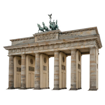 Iconic Brandenburg Gate stands tall in Berlin, a symbol of German history and unity, travel destination