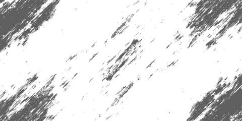 Grunge black and white pattern. Monochrome particles abstract texture. Background of cracks, scuffs, chips, stains, ink spots, lines. Dark design background surface. Gray printing element