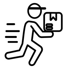 deliveryman vector illustration