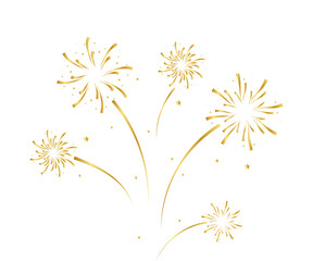 Celebrate success with dynamic golden fireworks! Perfect for New Year's, parties, or adding a vibrant touch to your projects. Festive and eye-catching!