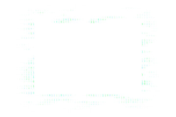 Digital Binary Code Frame on Black Background for Technology and Data Concepts, Abstract Green Zero One Pattern Creating a Cybernetic Border