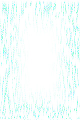 Abstract digital background with glowing teal dots creating a futuristic matrix pattern and central dark space for technology concepts