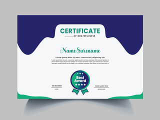 certificate clean exclusive design sample