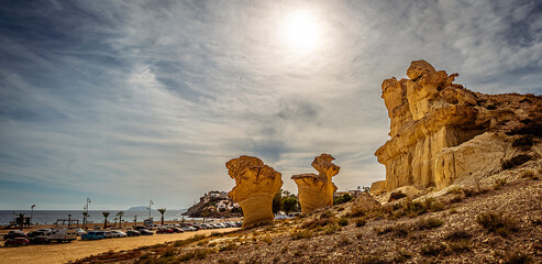 stones sculpted by erosion in Mazarron