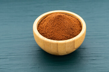 Organic instant ground coffee in a bowl - Coffea