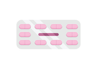 Caplet strip. Simple flat illustration