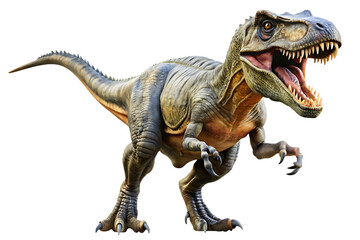 Obraz premium Ferocious Tyrannosaurus Rex roaring with mouth open