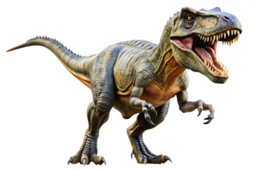 Ferocious Tyrannosaurus Rex roaring with mouth open