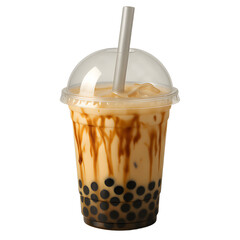  Bubble Tea Boba Milk Tea Plastic Cup Transparent Background PNG