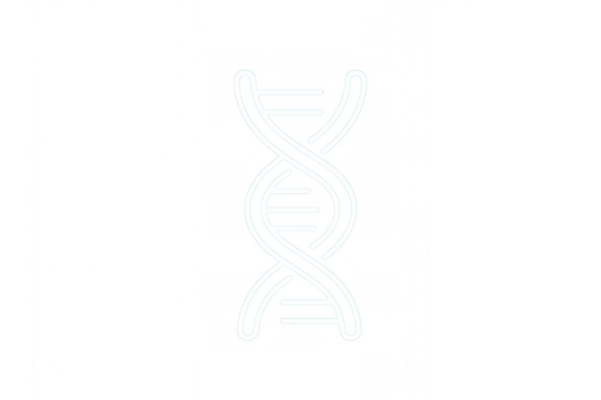 Dna helix symbol showing human genome structure and molecular biology concept. Modern genetics and medicine icon