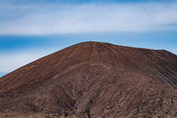 Cima volcanic field. Kelbaker Road, Mojave National Preserve. San Bernardino County, California. Mojave Desert / Basin and Range Province. Cinder Cone, Scoria Cone 