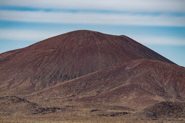 Cima volcanic field. Kelbaker Road, Mojave National Preserve. San Bernardino County, California. Mojave Desert / Basin and Range Province. Cinder Cone, Scoria Cone 