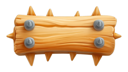 Clash Royale Log Spiked Wooden Roller for Troop Defense.