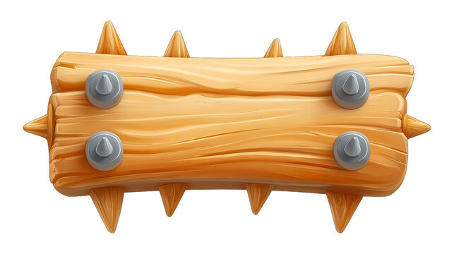Clash Royale Log Spiked Wooden Roller for Troop Defense.
