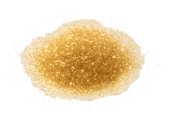 Obraz premium Golden glitter texture with vibrant sparkle and shimmering effect, creating a luxurious abstract background on transparent
