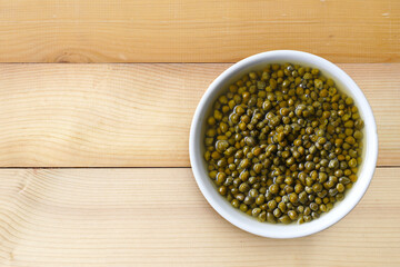 Capers in brine, small pickled flower buds