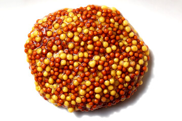 Wholegrain mustard seeds in brine