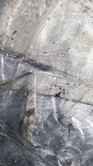 white crumpled plastic with visible details