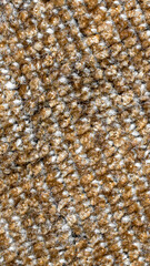 brown wool material macro photo with visible details