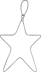 Christmas vector illustration with a star