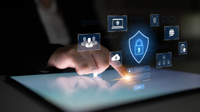 A cybersecurity dashboard for network protection. The system includes secure user login, multi-factor authentication, and access control to protect corporate data and assets. Fermion