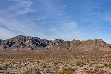 Charles Brown Hwy. Resting Spring Range is a mountain range located in Inyo County, California, United States, near the eastern border with Nevada.  Mojave Desert / Basin and Range Province	
