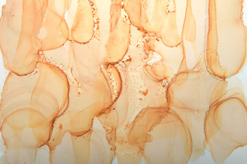 background of tea stains on white paper