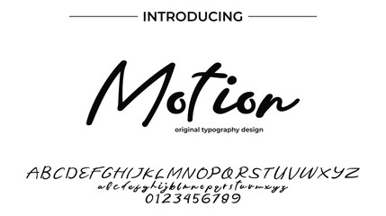 Motion - Elegant Script Font for Smooth Handwritten Design and Creative Typography