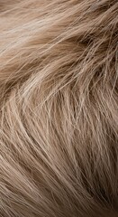 Naklejka premium Close-up of soft, fluffy pet fur. Captures the texture and detail of animal hair. Ideal for concepts of comfort, shedding, or pet care ,black ,domestic ,fur