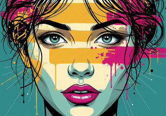 Illustration of a woman's face