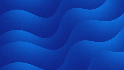 Abstract background of soft blue color wave fluid movement. The fine grain texture adds an artistic touch, giving an elegant impression.
