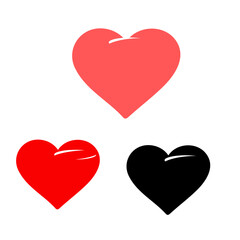 set of red heart | love heart emoji |a set of love icon 
