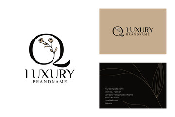Modern Luxury Brand Logo and Business Card Design
