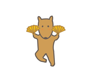 干支キャラクター　馬　年賀状