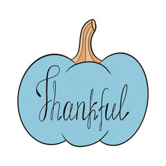 Thanksgiving pumpkin illustration