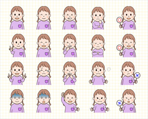 子供上半身20点セット_みつあみ