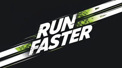 Bold text run faster against dynamic black background