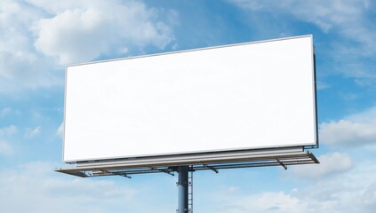 Obraz premium Large Billboard On Clear Blue Sky 