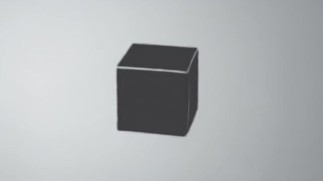 Isometric Cube Animation - A Simple 3D Shape in Motion.