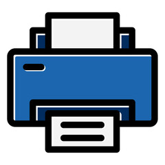 printer icon vector illustration