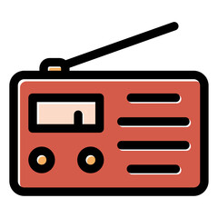 retro radio icon
