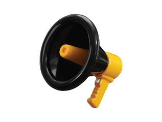 Loudspeaker icon 3d render concept of megaphone icon for Hiring new job vacancy, announcement, special offer announcement icon vector illustration