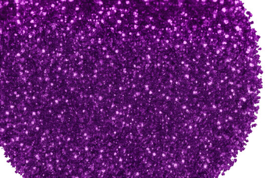 Background filled with purple glitter sparkles, featuring countless shimmering particles on a see-through backdrop