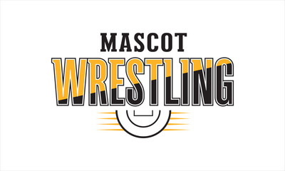 Wrestling Logo SVG &ndash; Motivational Mat Phrase Graphic