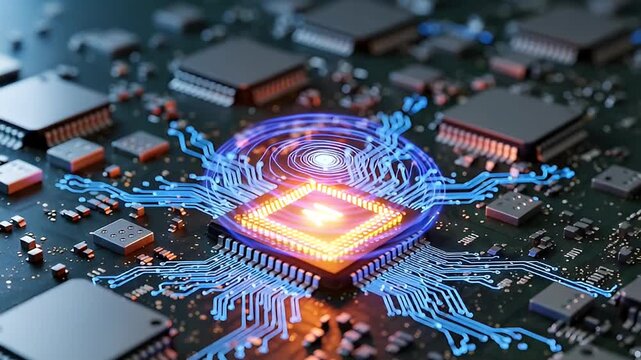 Anime character with blue hair and eyes in a fantasy setting