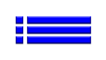 Hamburger menu bar flat icon for apps and websites. Interface Design Vector Icon of hamburger Menu. Website Navigation Icons for Mobile App and User Interface.