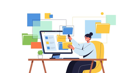 Digital Workspace: Organizing Files And Information On A Desktop Computer System