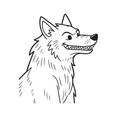  Cute Werewolf Outline for Creative Halloween Coloring and Drawing Fun.